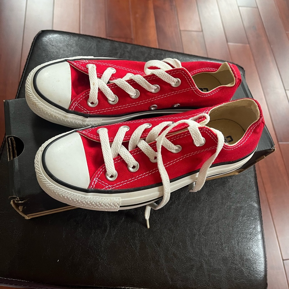 NWOT Red Low Top Converse